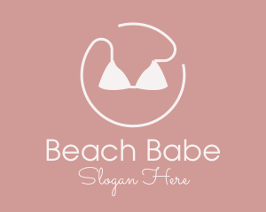 Circle Bikini Swimsuit logo design