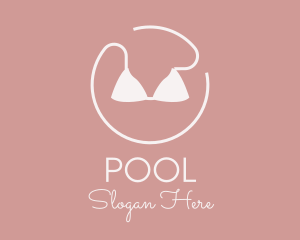 Female - Circle Bikini Swimsuit logo design