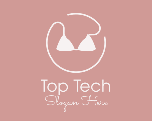 Top - Circle Bikini Swimsuit logo design