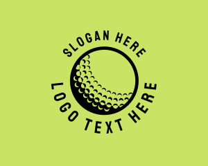 Golf Ball Sport Logo