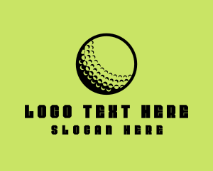 Green - Golf Ball Sport logo design