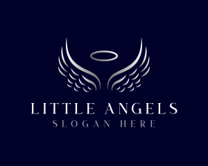 Angel Wings Religion logo design