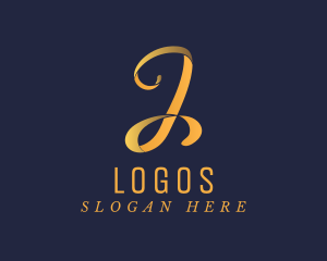 Lifestyle - Elegant Gold Letter J logo design