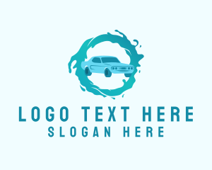 Auto Car Wash Business Logo