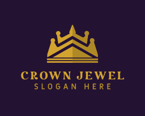 Elegant Glam Crown logo design