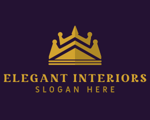 Elegant Glam Crown logo design