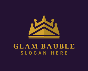 Elegant Glam Crown logo design