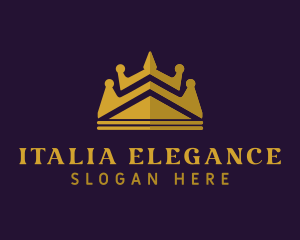 Elegant Glam Crown logo design