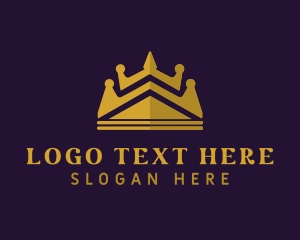Glamorous - Elegant Glam Crown logo design
