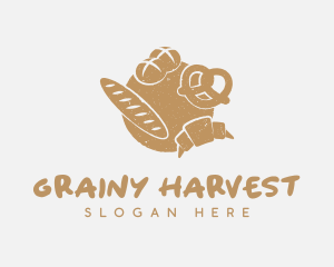 Retro Bread Baker logo design