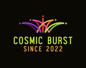 Starburst - Colorful Theme Park Fireworks logo design