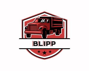 Emblem - Truck Freight Logistics logo design
