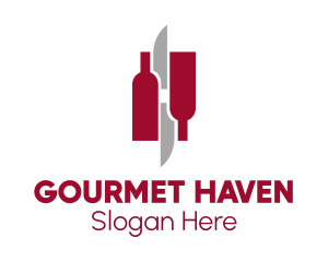 Fine Dining Wine Restaurant  logo design