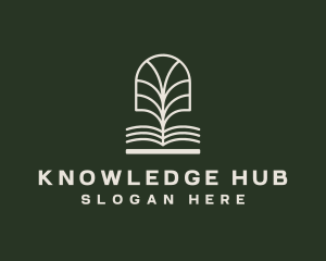 Book Tree Library logo design