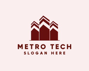 Metro - Urban Building Tower logo design