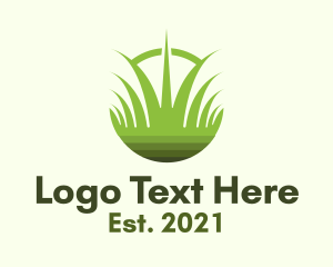Gardening - Green Garden Grass logo design