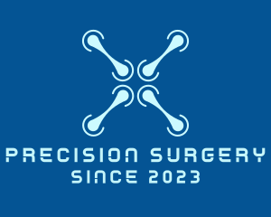 Blue Drone Propeller logo design