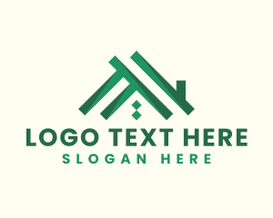 Home Repair - House Roof Maintenance logo design