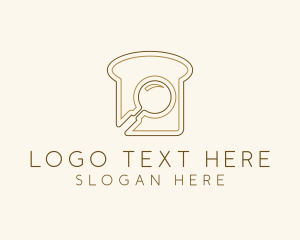 Magnifying Glass Bread  Logo