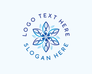 Hand - Flower Wellness Bloom logo design