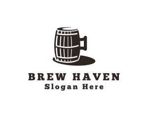 Brew - Beer Barrel Distillery logo design