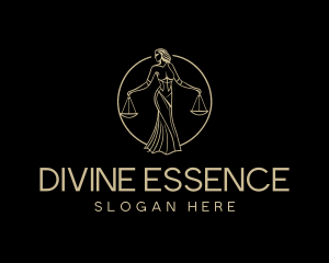 Legal Justice Goddess logo design