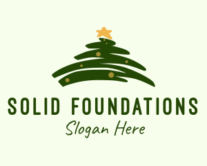 Holiday Christmas Tree Logo