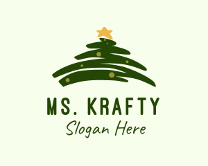 Merry - Holiday Christmas Tree logo design