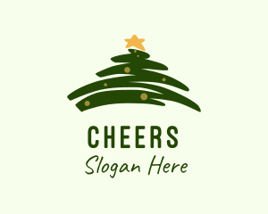 Star - Holiday Christmas Tree logo design