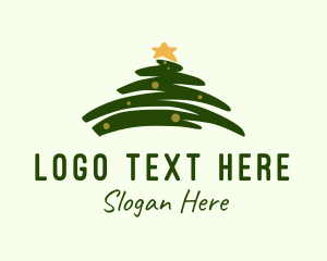 Christmastide - Holiday Christmas Tree logo design