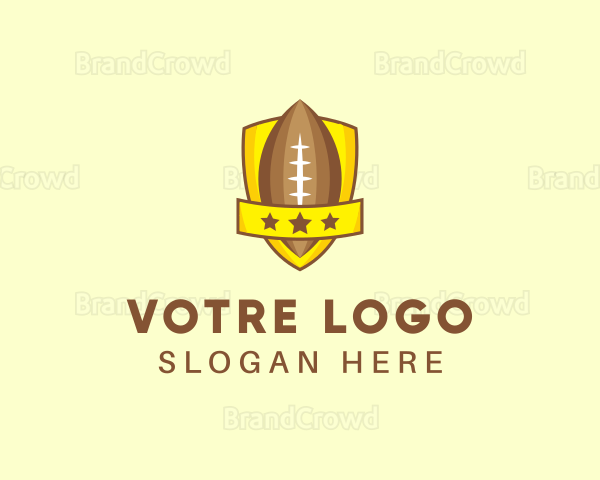 American Football Team Shield Logo