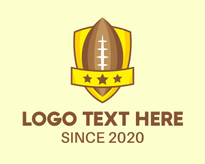 Football - American Football Team Shield logo design