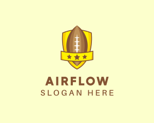 American Football Team Shield logo design