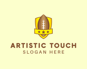 American Football Team Shield logo design