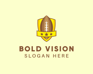 American Football Team Shield logo design