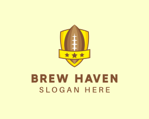 American Football Team Shield logo design