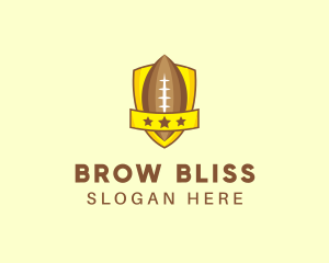 American Football Team Shield logo design