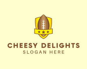 American Football Team Shield logo design