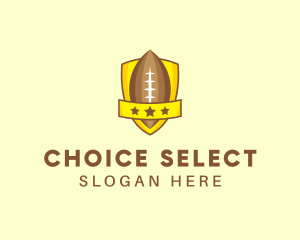 American Football Team Shield logo design