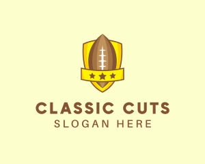 American Football Team Shield logo design