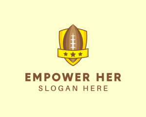 American Football Team Shield logo design