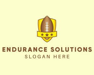 American Football Team Shield logo design