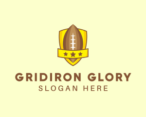 Football - American Football Team Shield logo design