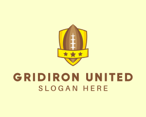 American Football Team Shield logo design