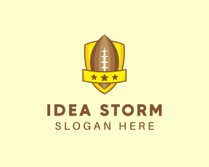 American Football Team Shield logo design