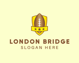 American Football Team Shield logo design