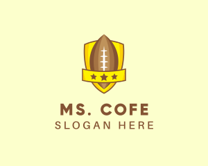 American Football Team Shield logo design