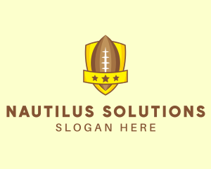 American Football Team Shield logo design