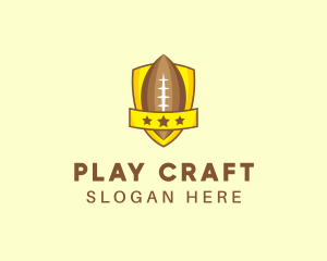 American Football Team Shield logo design