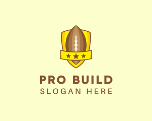 American Football Team Shield logo design